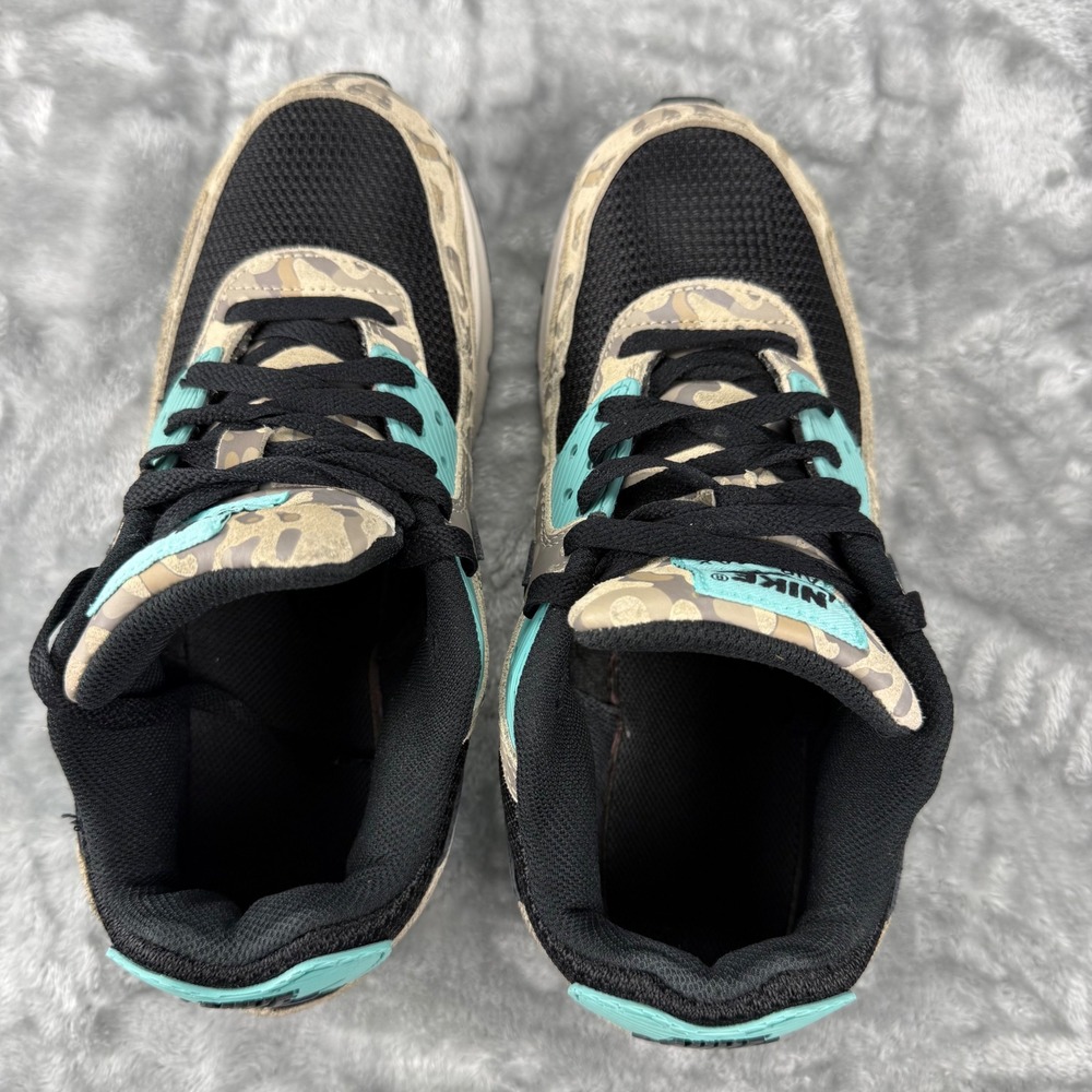 Nike Air Max 90 Desert Camo Teal Black Sneakers IF3092-100 Womens 7.5 Youth 6Y - Picture 8 of 16